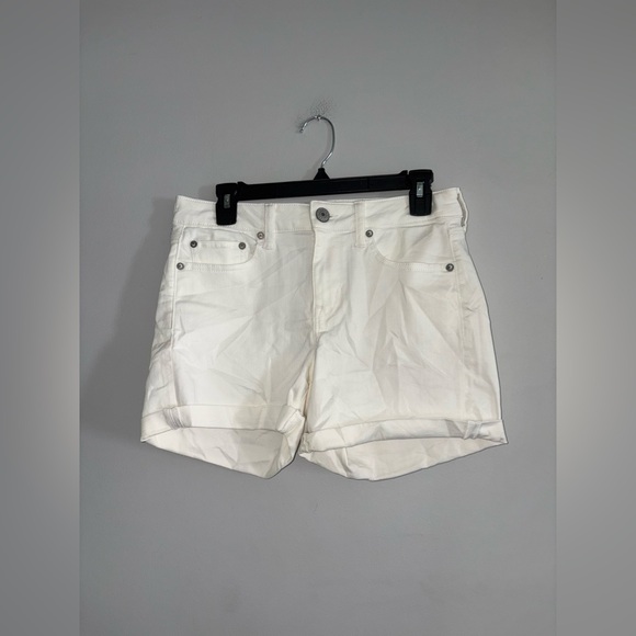 American Eagle - White Jean Shorts - Picture 1 of 2
